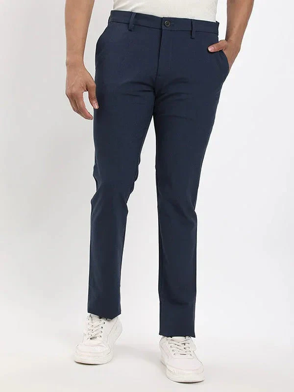 Men's Urban Fit Polyester Blend Trousers - Image 16
