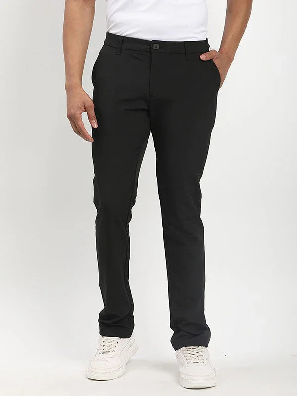 Men's Urban Fit Polyester Stretch Trousers - Image 6