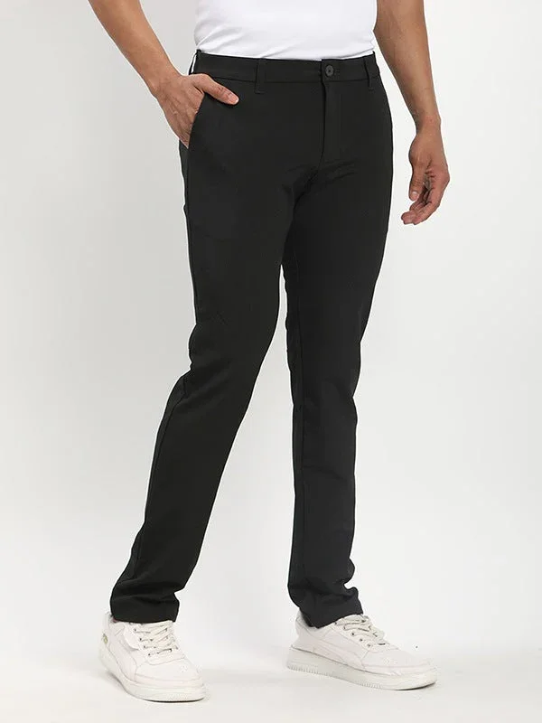 Men's Urban Fit Polyester Stretch Trousers - Image 7