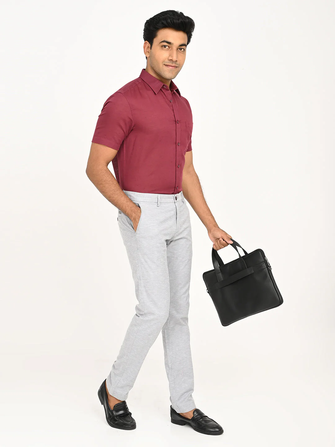 Men's Brooklyn Fit Cotton Blend Trouser - Image 12
