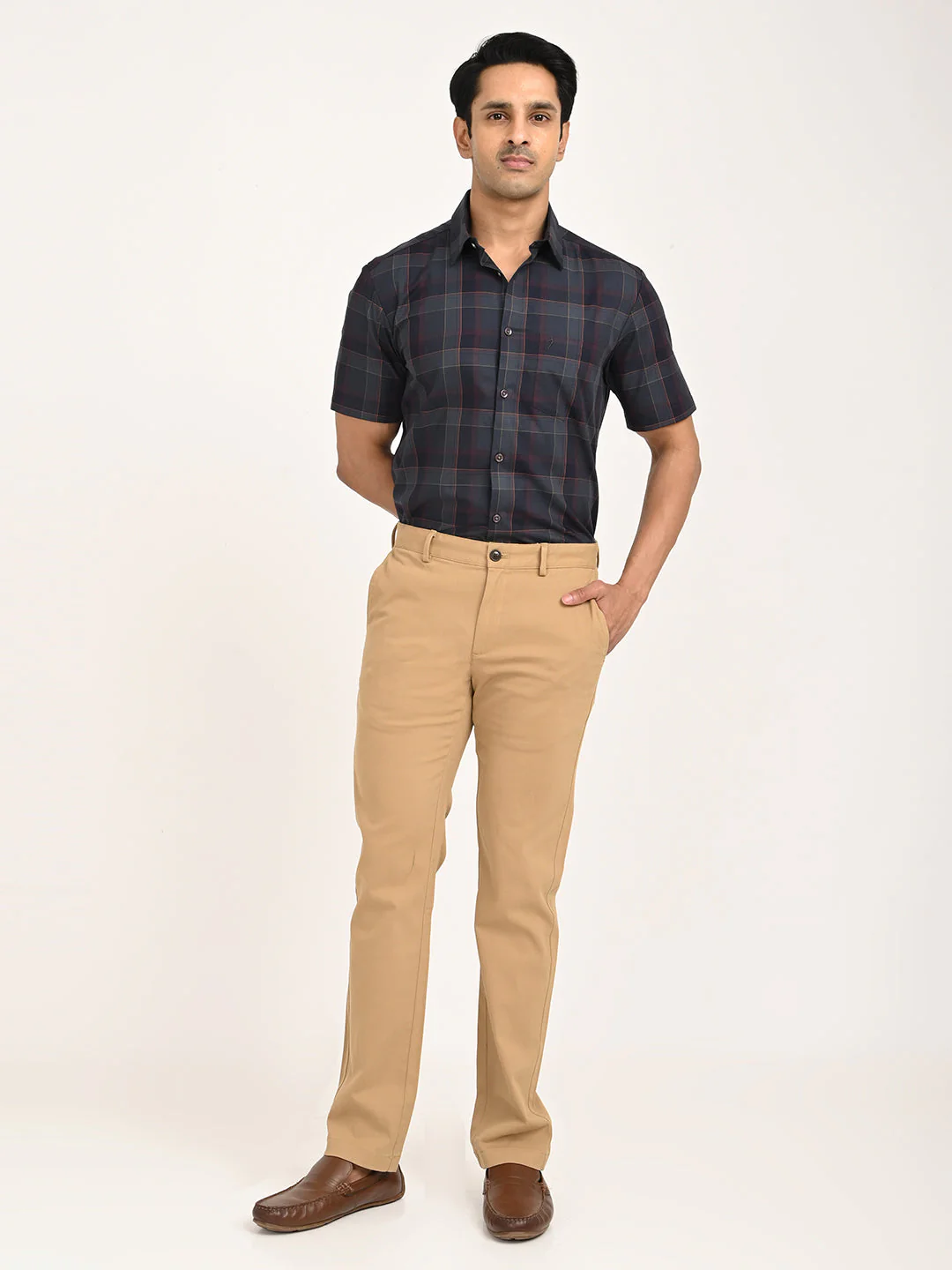 Men's Brooklyn Fit Cotton Stretch Trouser - Image 12
