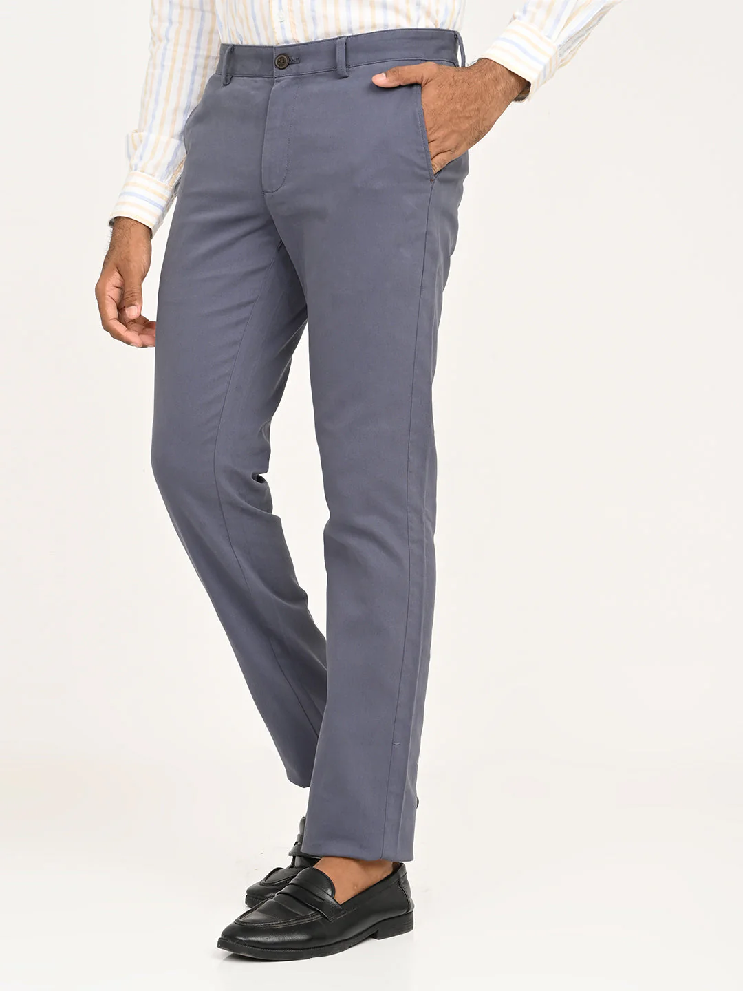 Men's Brooklyn Fit Cotton Stretch Trouser - Image 2