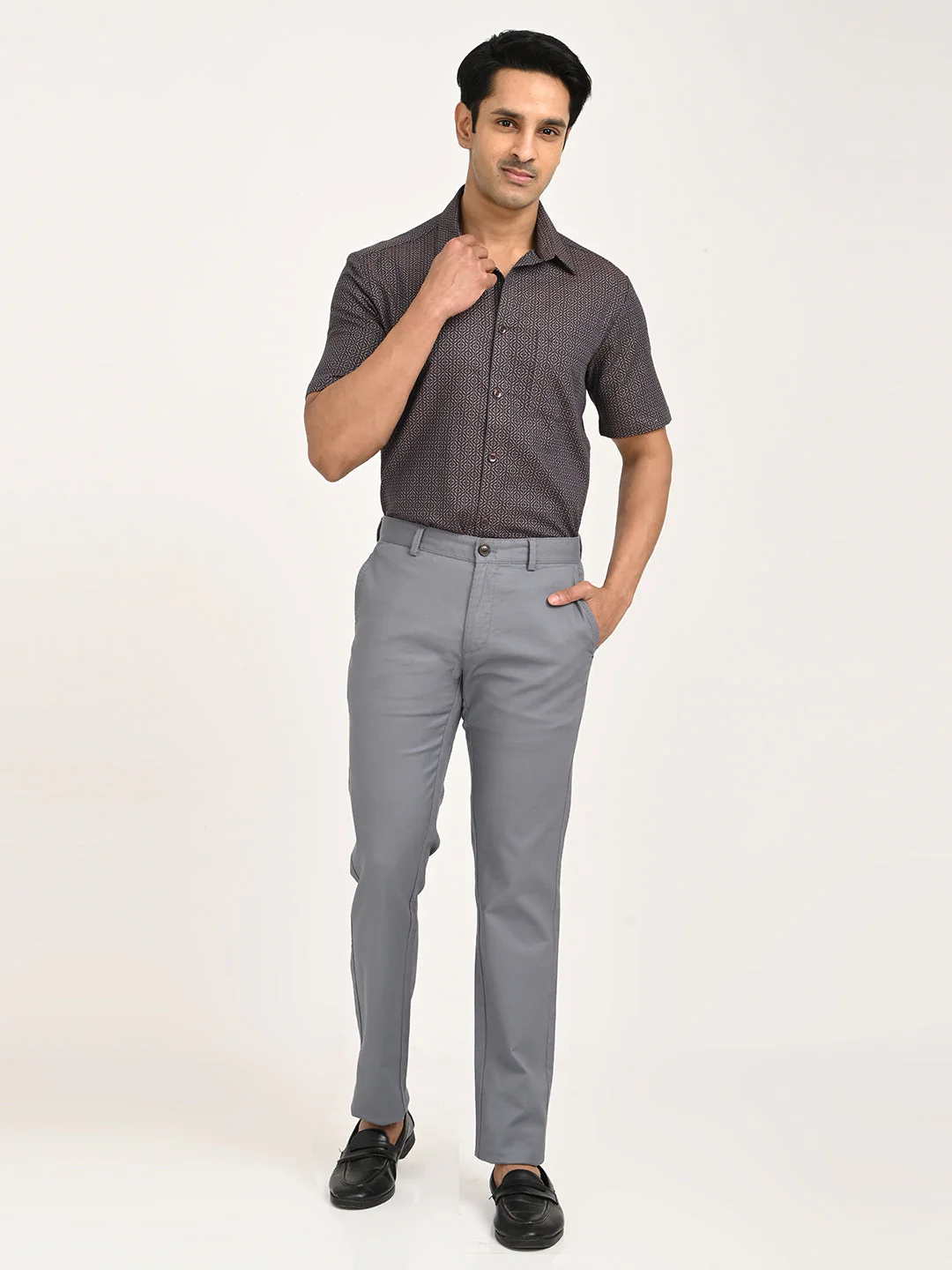 Men's Brooklyn Fit Cotton Stretch Trouser - Image 12