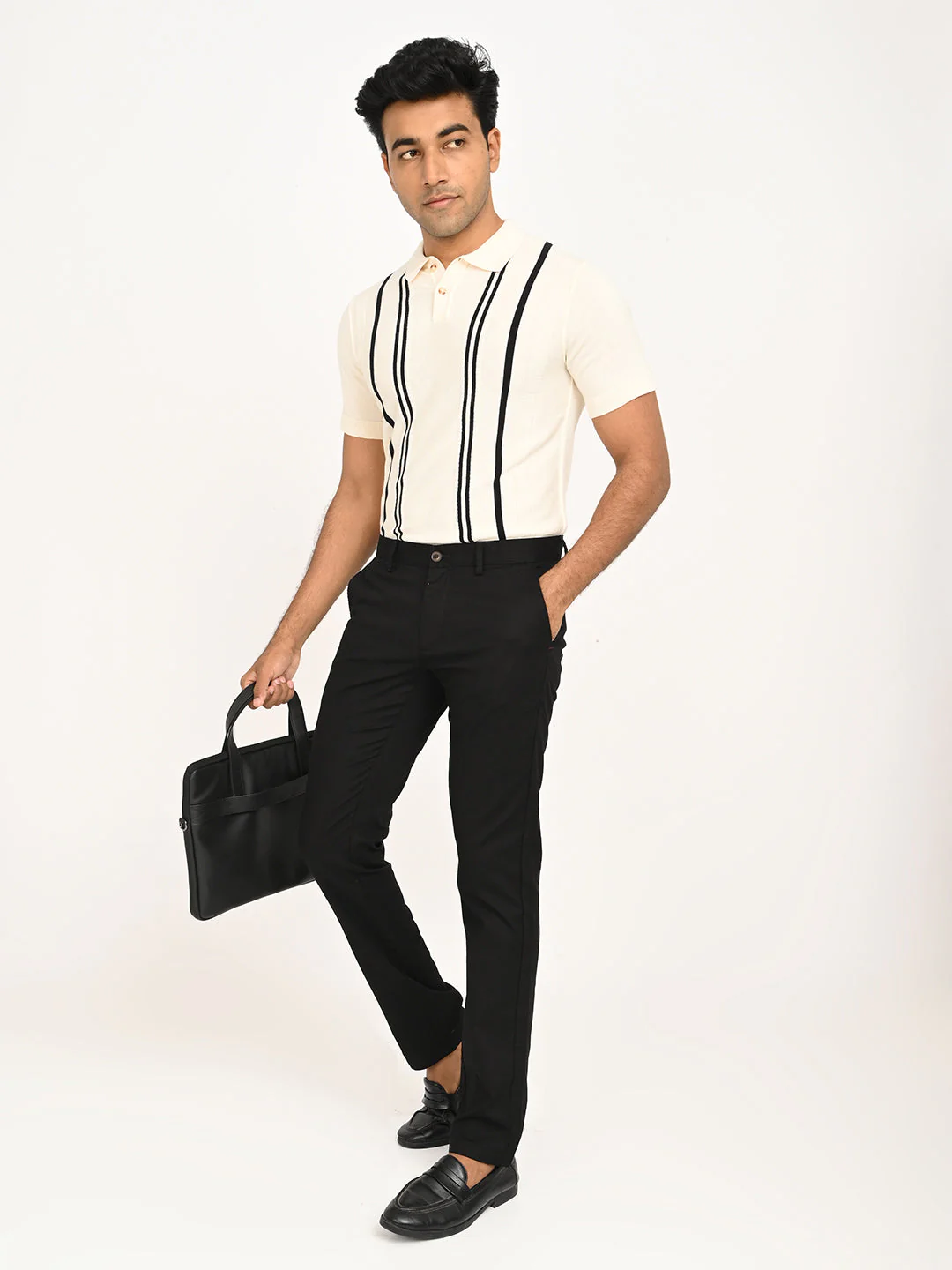 Men's Brooklyn Fit Cotton Stretch Trouser - Image 6