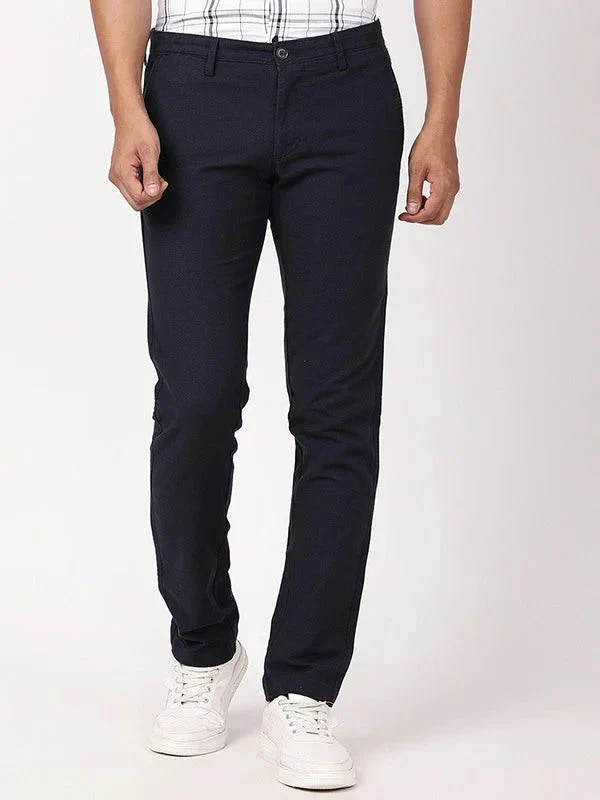 Men's Brooklyn Fit Cotton Stretch Trousers - Image 12