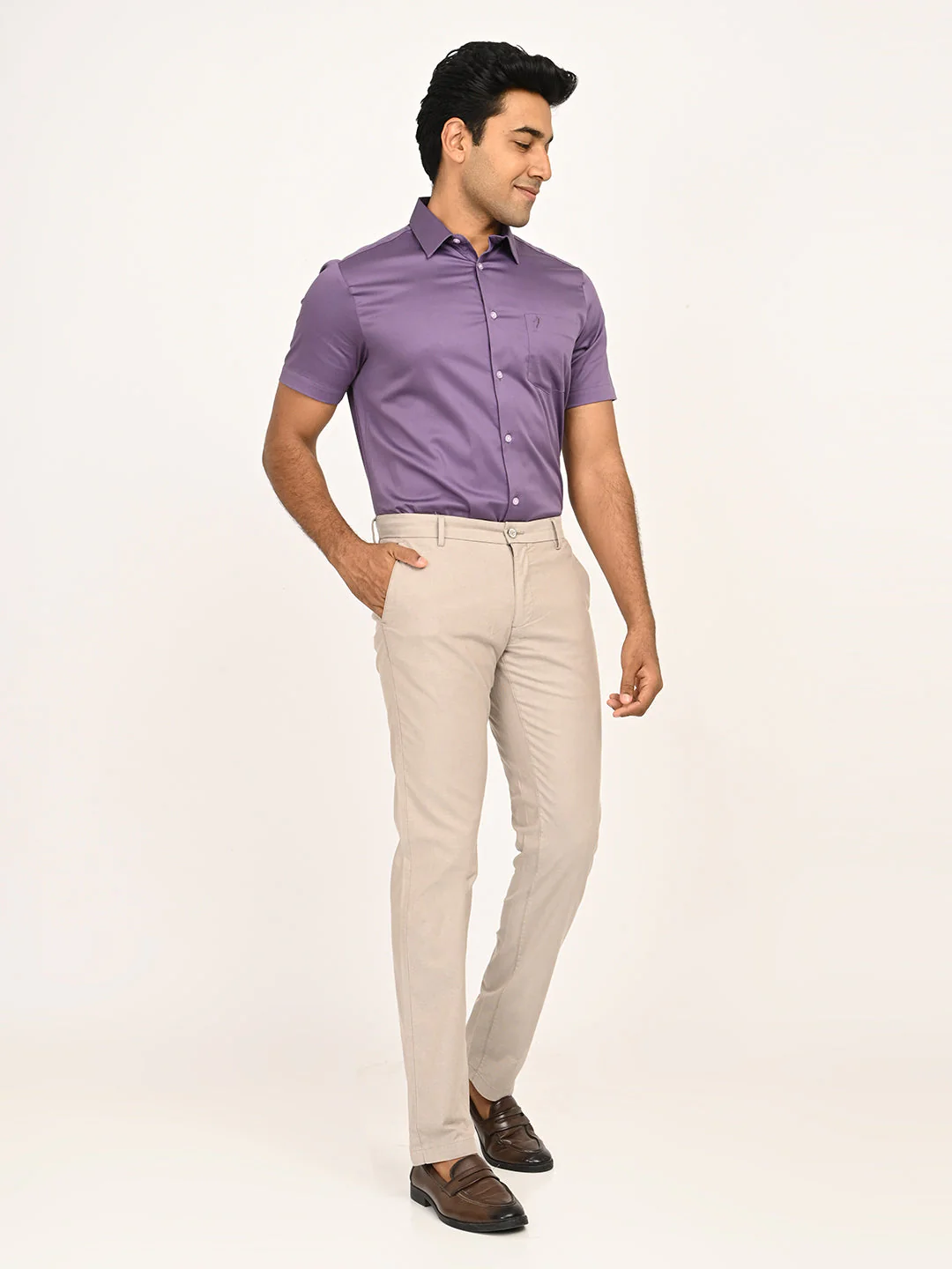 Men's Brooklyn Fit Cotton Stretch Trouser - Image 12
