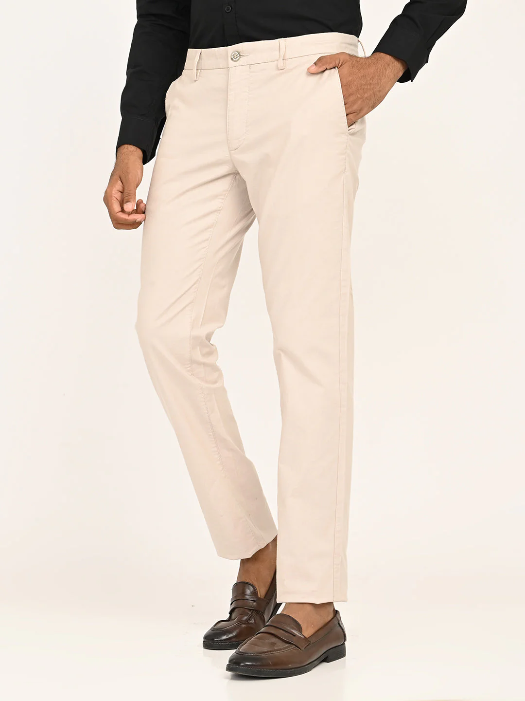 Men's Brooklyn Fit Cotton Stretch Trouser - Image 2
