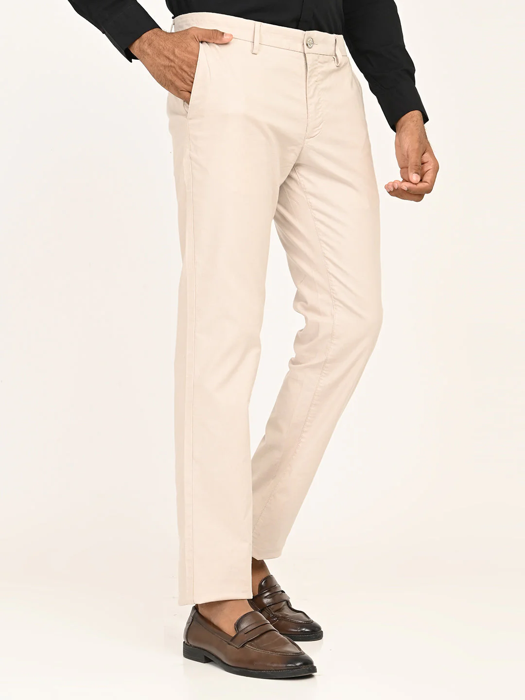 Men's Brooklyn Fit Cotton Stretch Trouser - Image 3