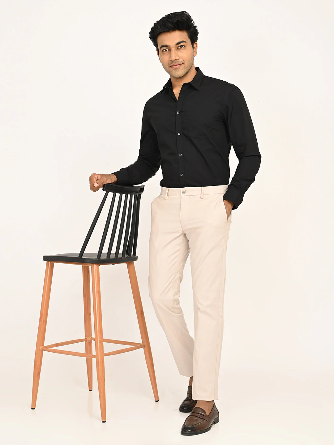 Men's Brooklyn Fit Cotton Stretch Trouser - Image 6