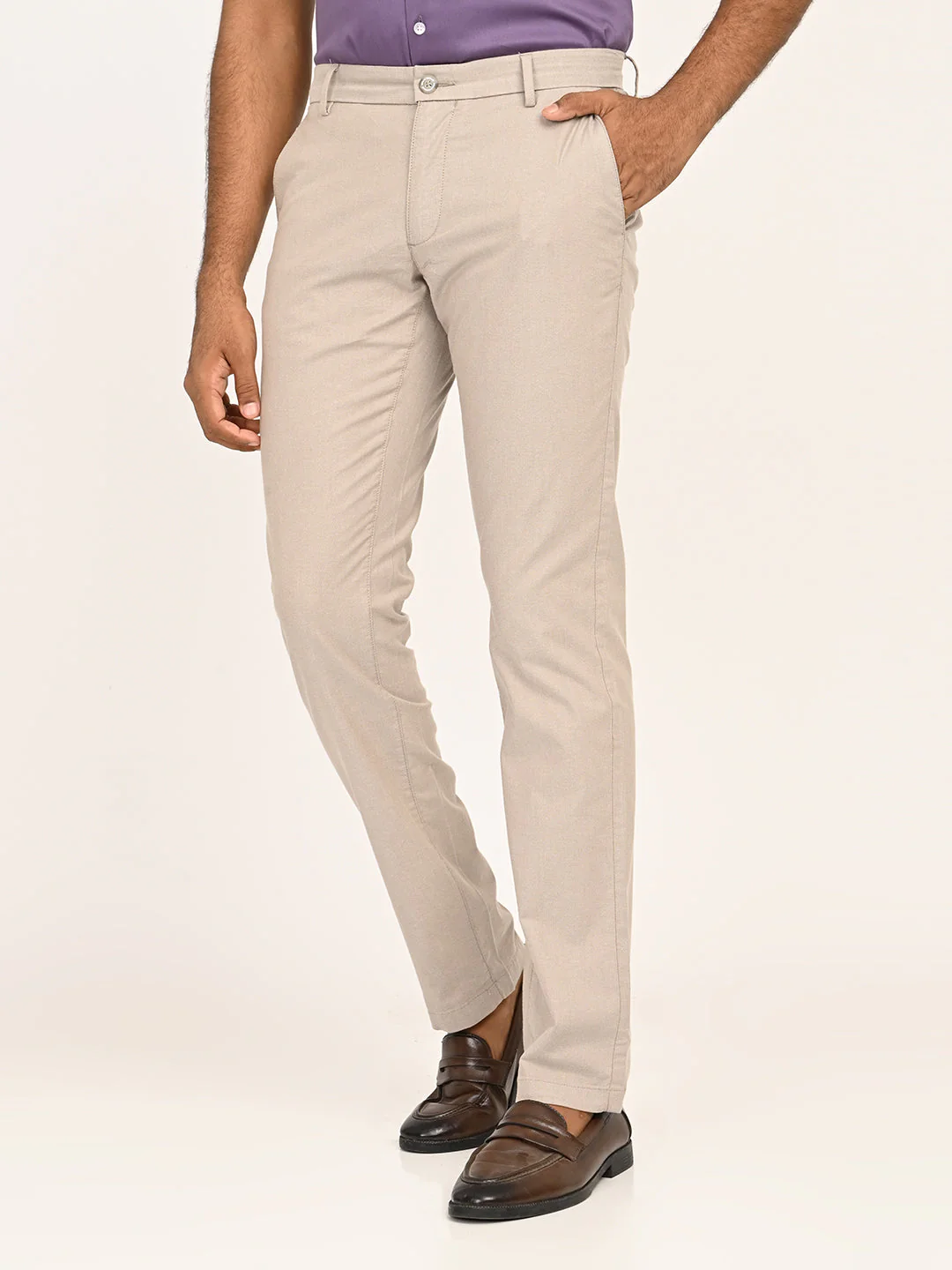 Men's Brooklyn Fit Cotton Stretch Trouser - Image 8