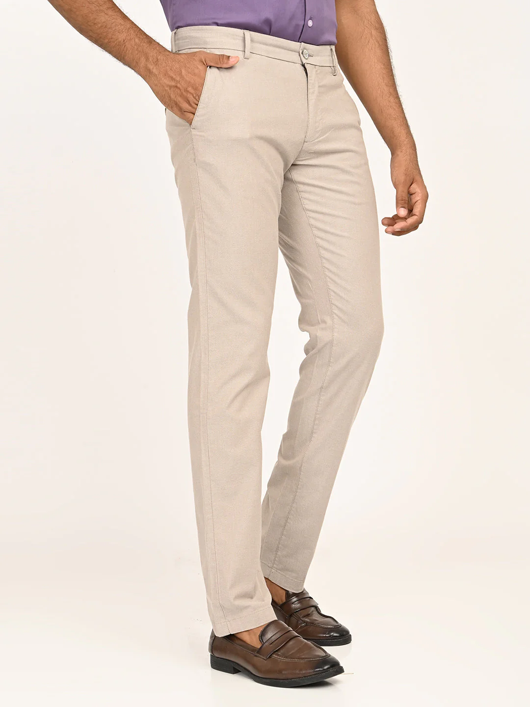 Men's Brooklyn Fit Cotton Stretch Trouser - Image 9