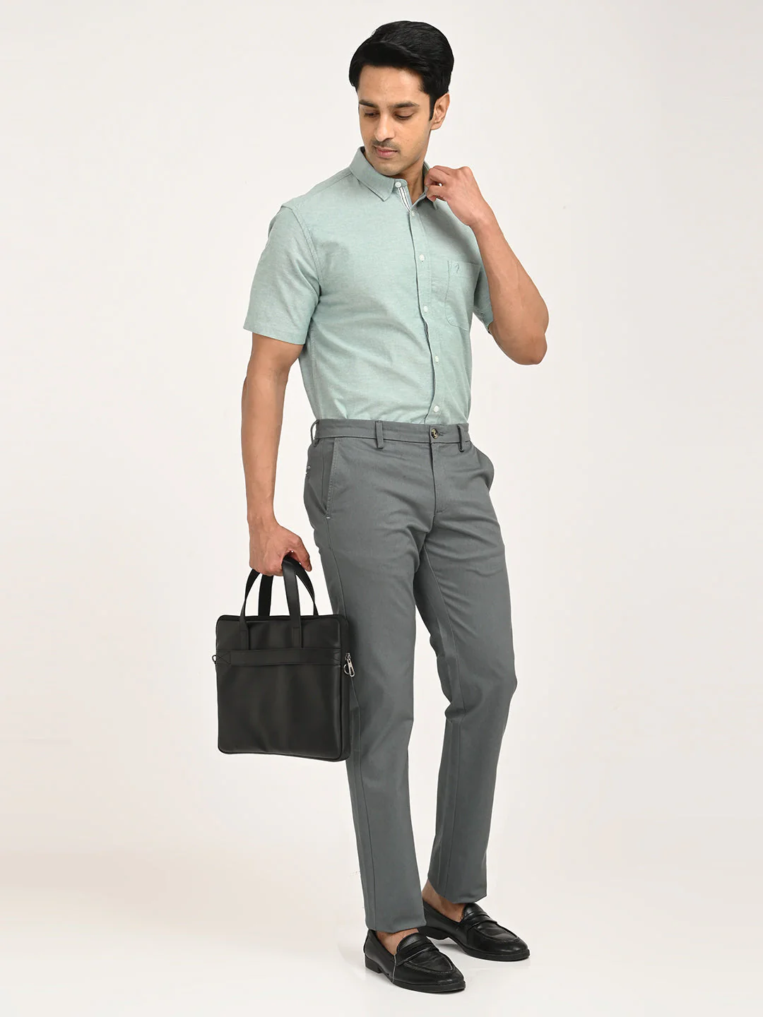 Men's Brooklyn Fit Cotton Stretch Trouser - Image 12