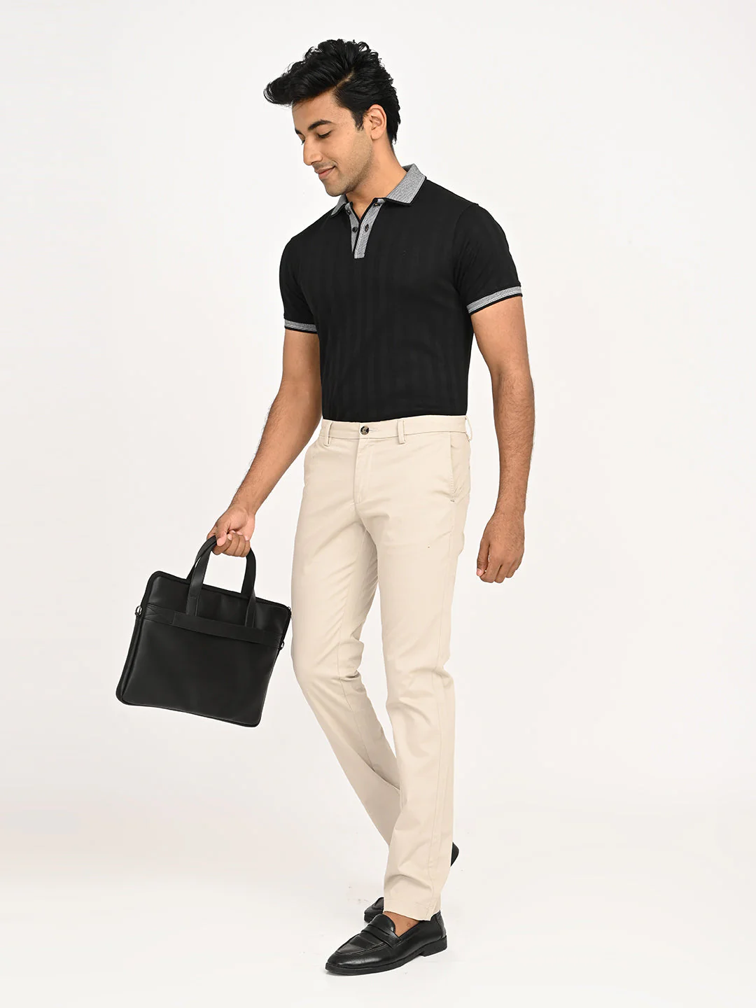 Men's Brooklyn Fit Cotton Stretch Trouser - Image 6