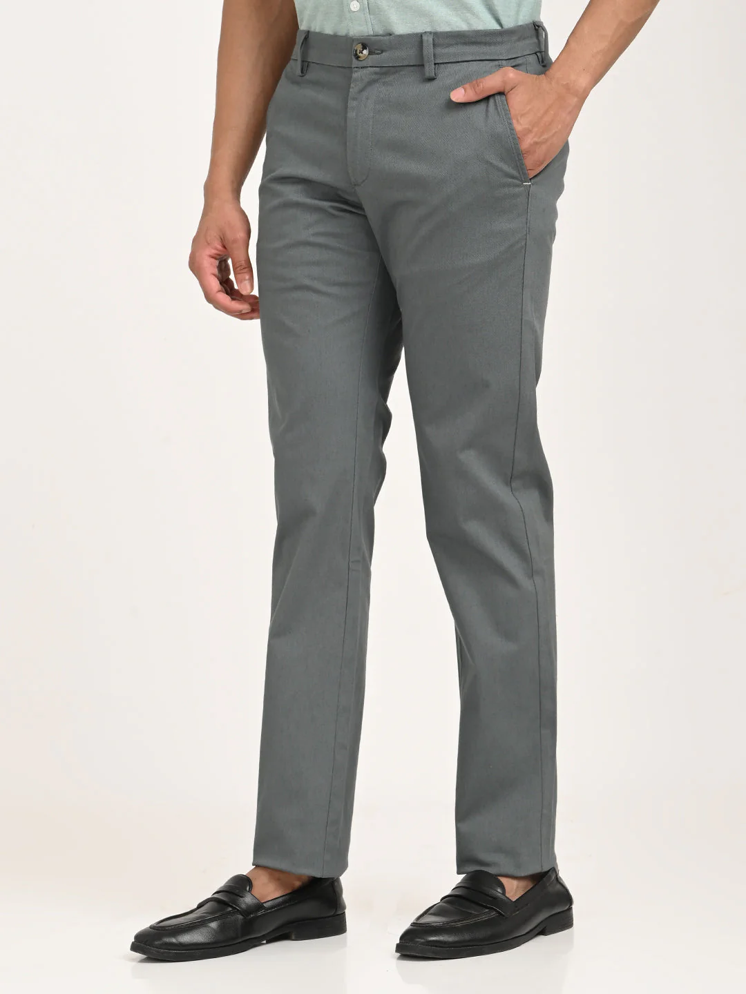 Men's Brooklyn Fit Cotton Stretch Trouser - Image 8