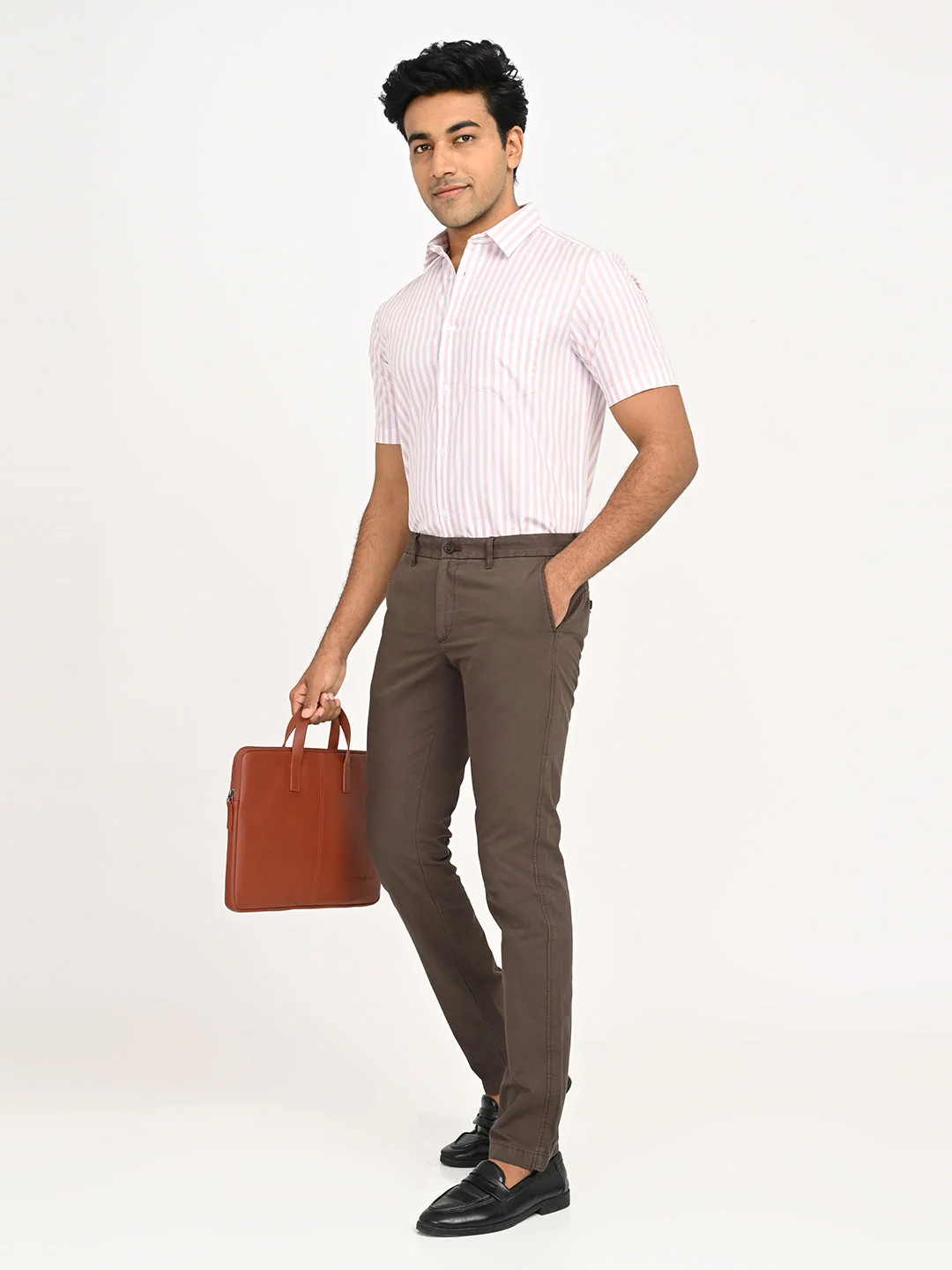 Men's Brooklyn Fit Cotton Stretch Trouser - Image 18