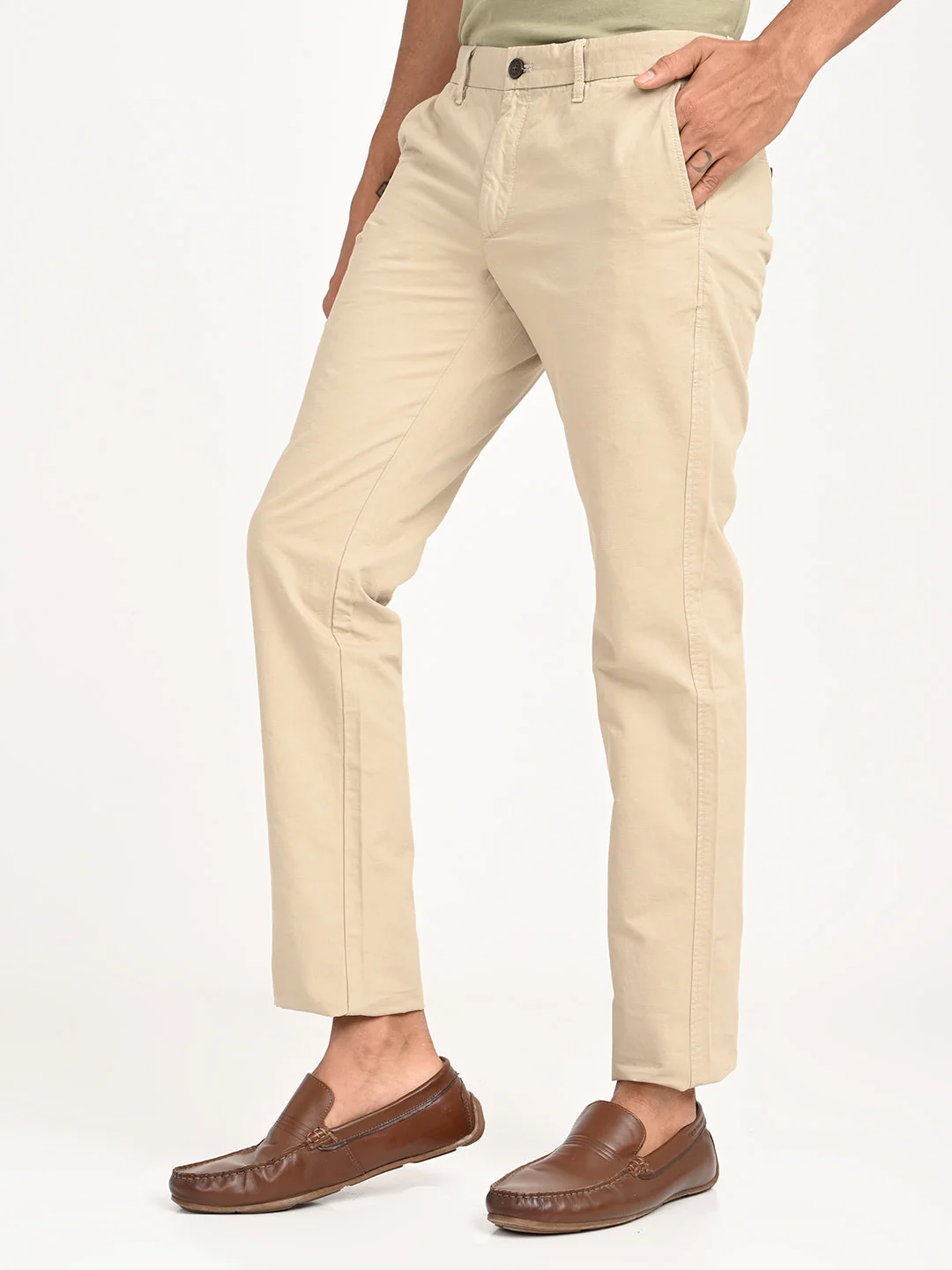 Men's Brooklyn Fit Cotton Stretch Trouser - Image 2