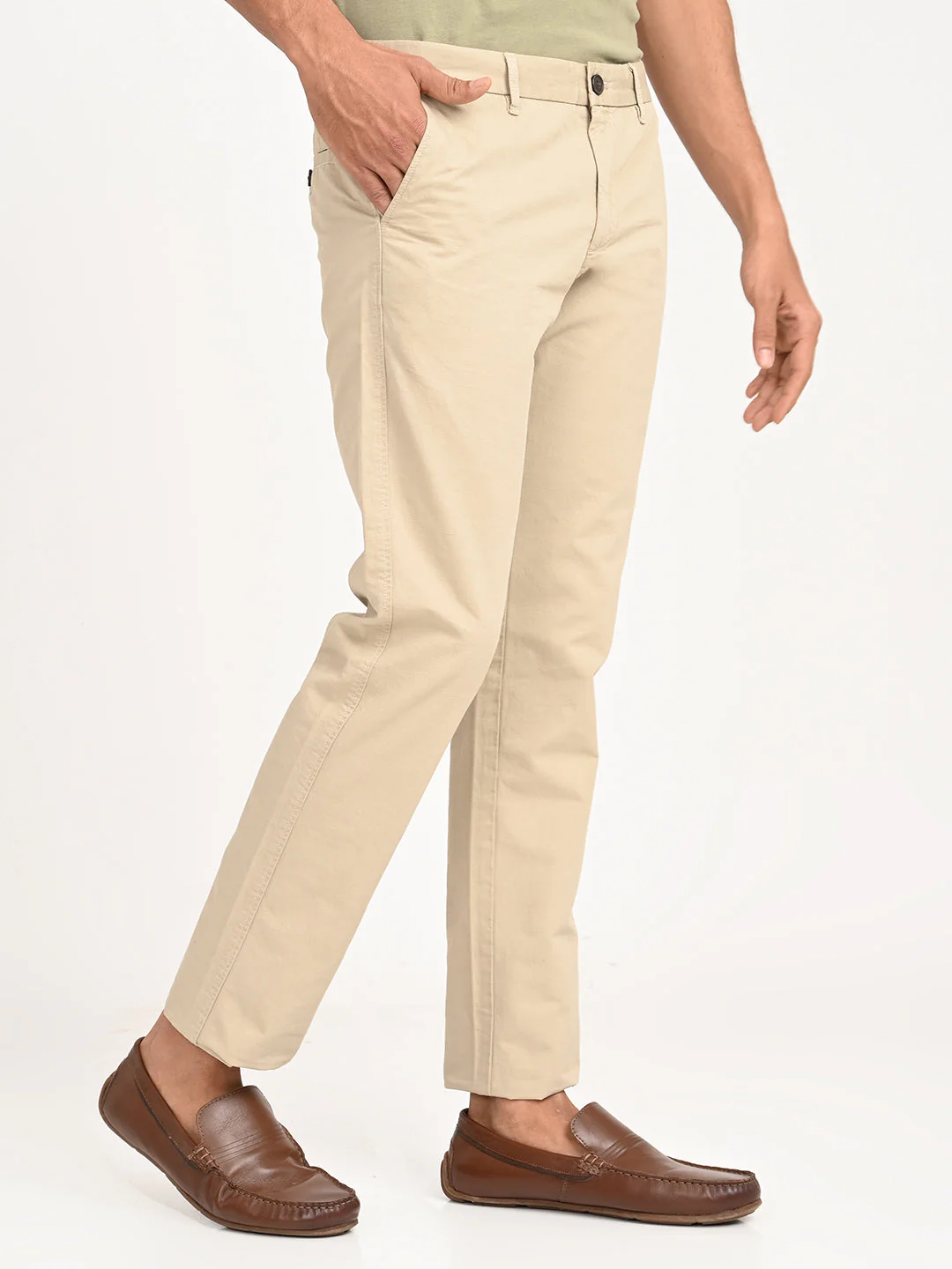 Men's Brooklyn Fit Cotton Stretch Trouser - Image 3