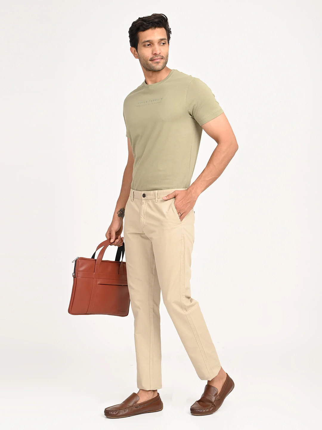 Men's Brooklyn Fit Cotton Stretch Trouser - Image 6
