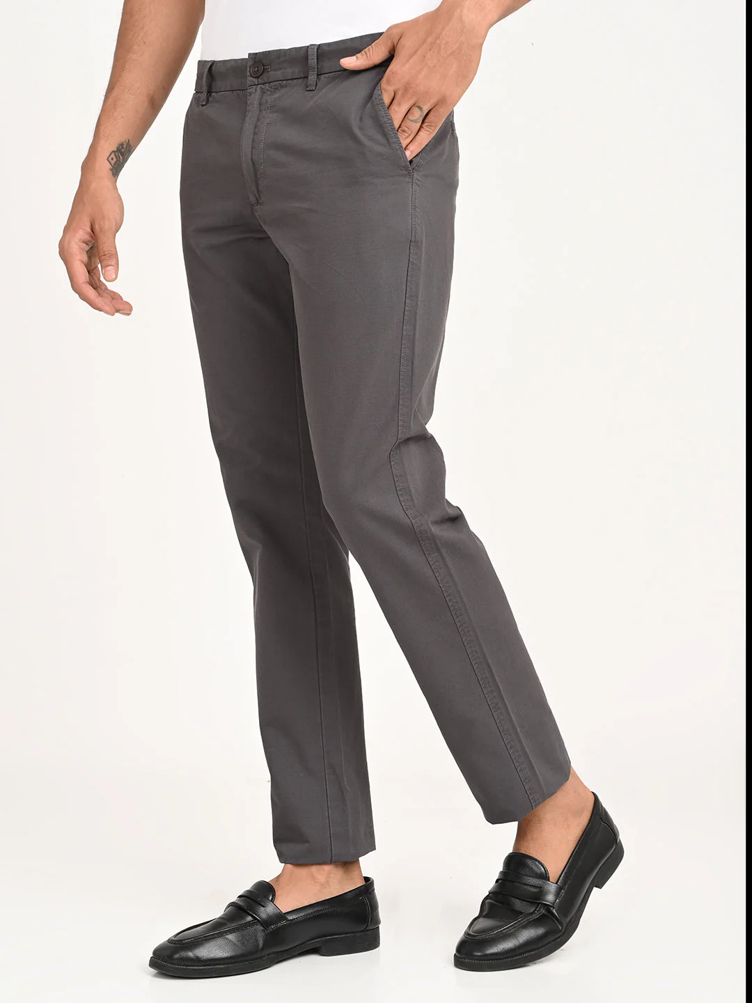 Men's Brooklyn Fit Cotton Stretch Trouser - Image 8