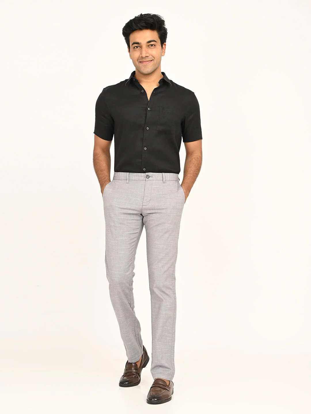 Men's Brooklyn Fit Cotton Stretch Trouser - Image 12