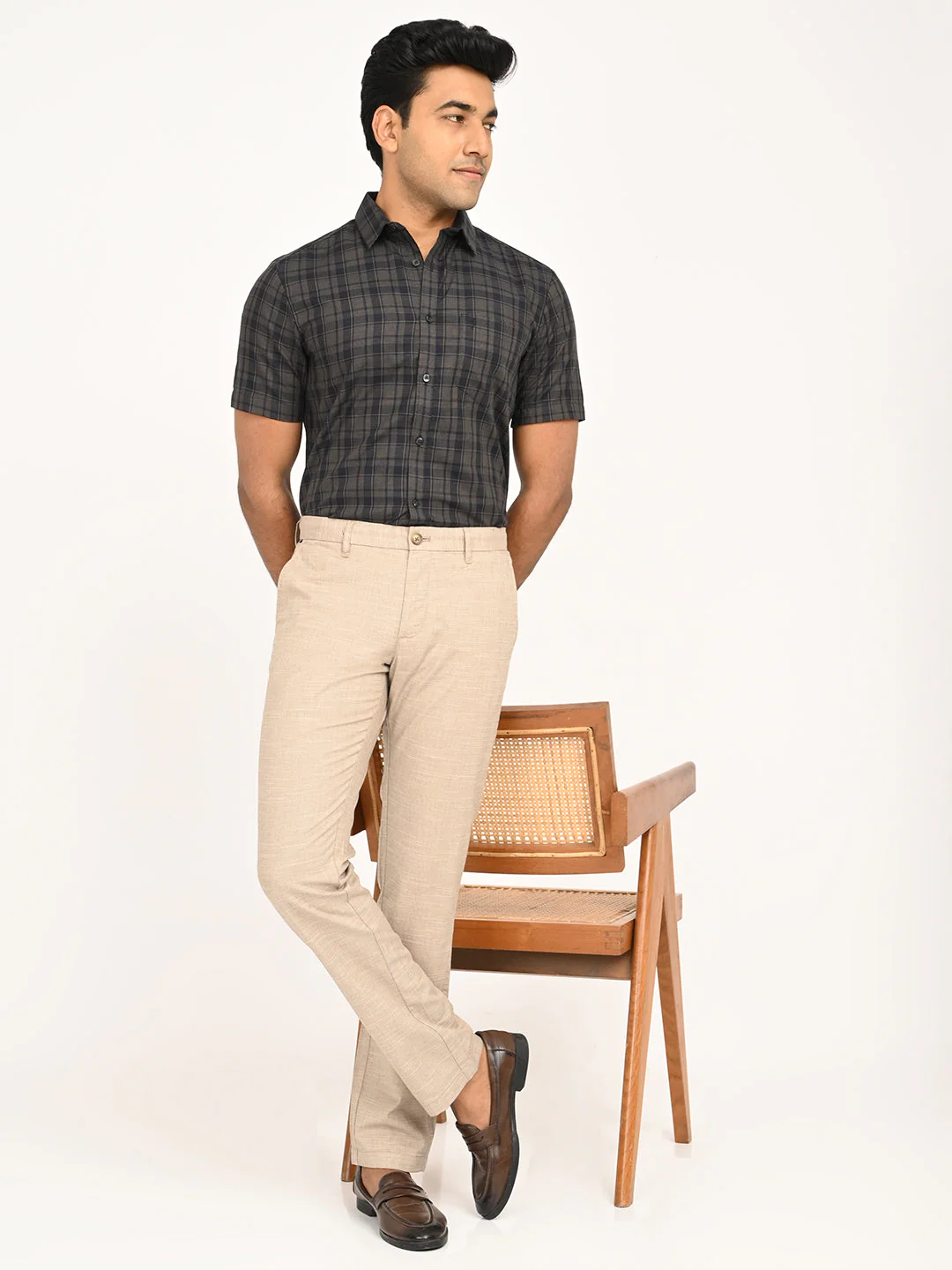 Men's Brooklyn Fit Cotton Stretch Trouser - Image 6