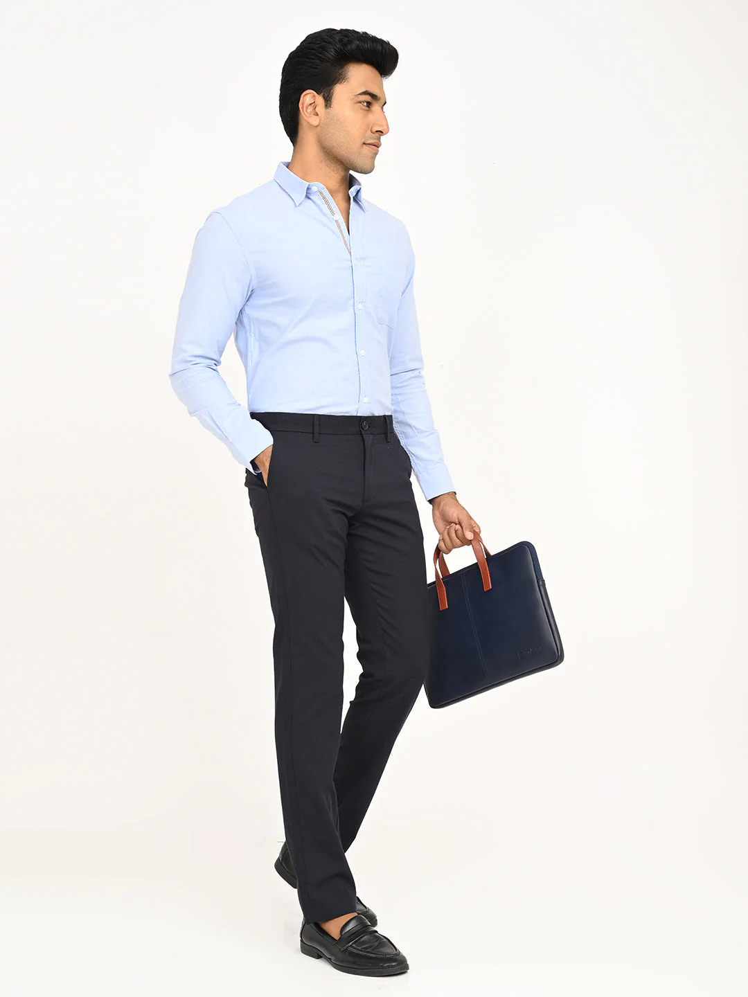 Men's Brooklyn Fit Cotton Stretch Trouser - Image 18