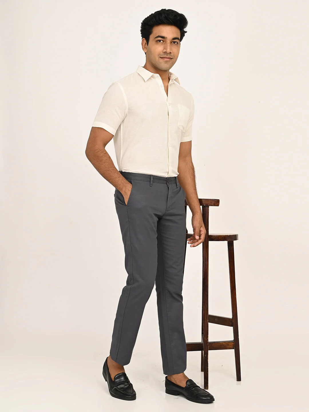 Men's Brooklyn Fit Cotton Stretch Trouser - Image 12