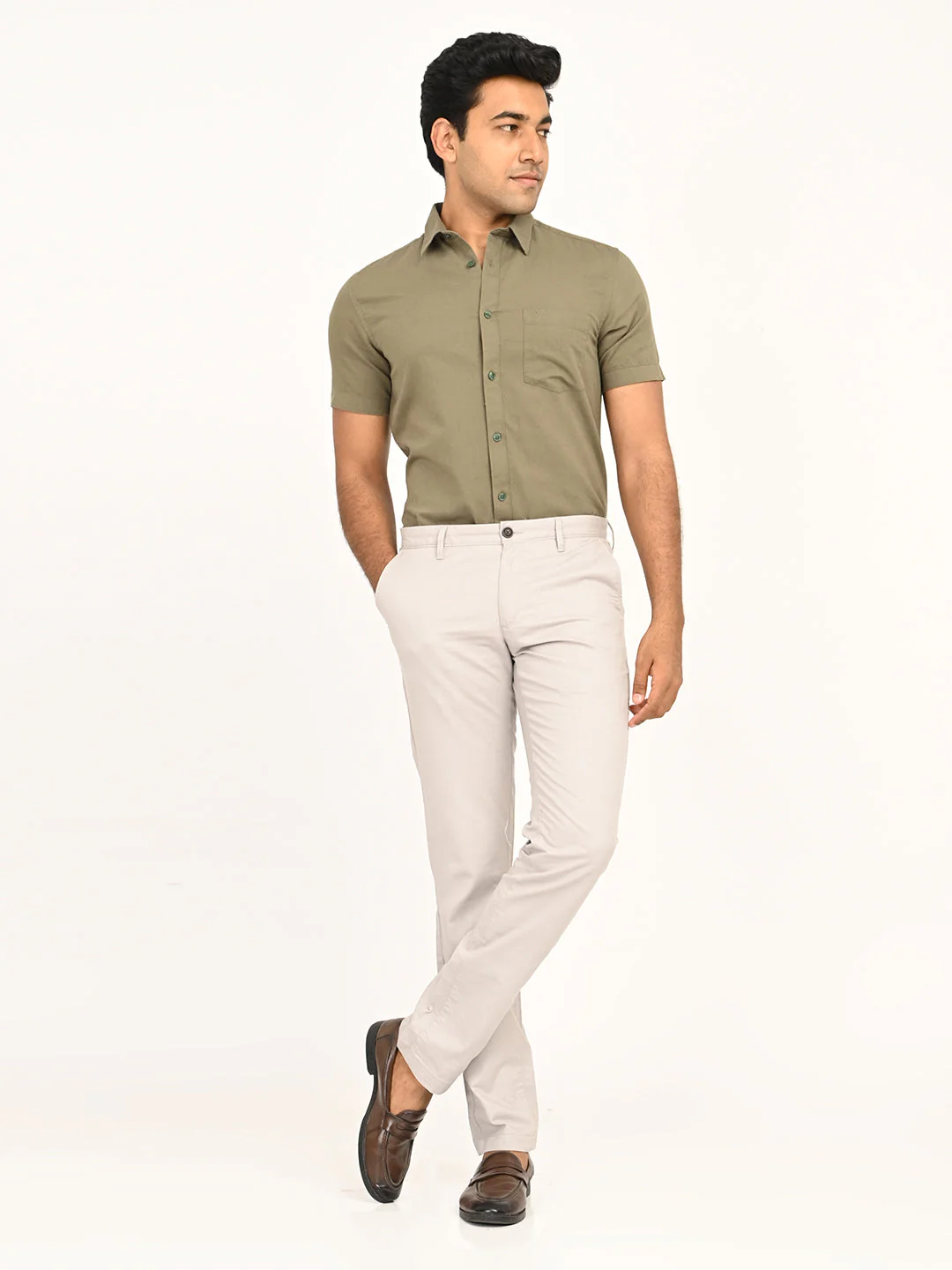 Men's Brooklyn Fit Cotton Stretch Trouser - Image 6
