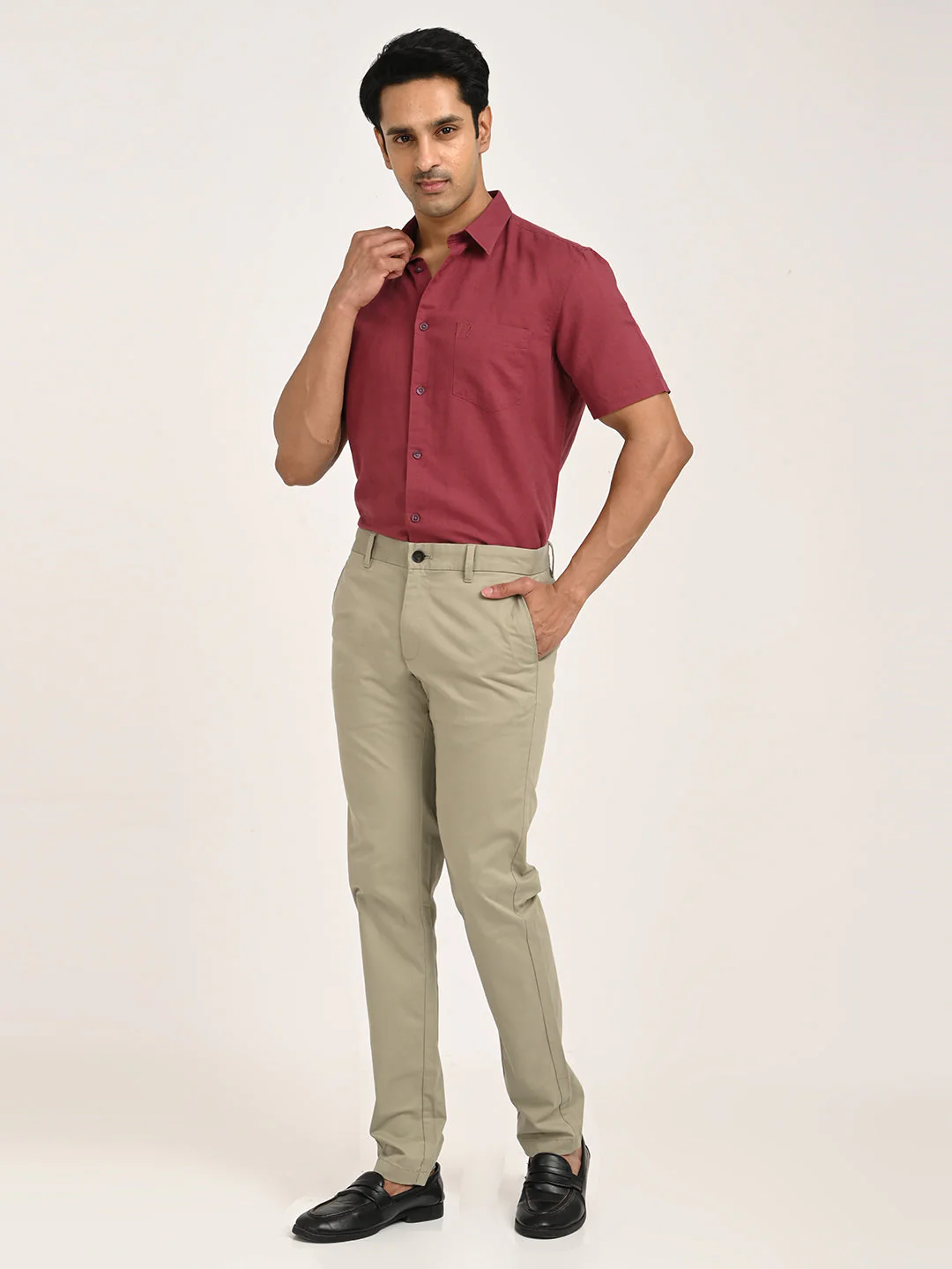 Men's Brooklyn Fit Cotton Stretch Trouser - Image 18