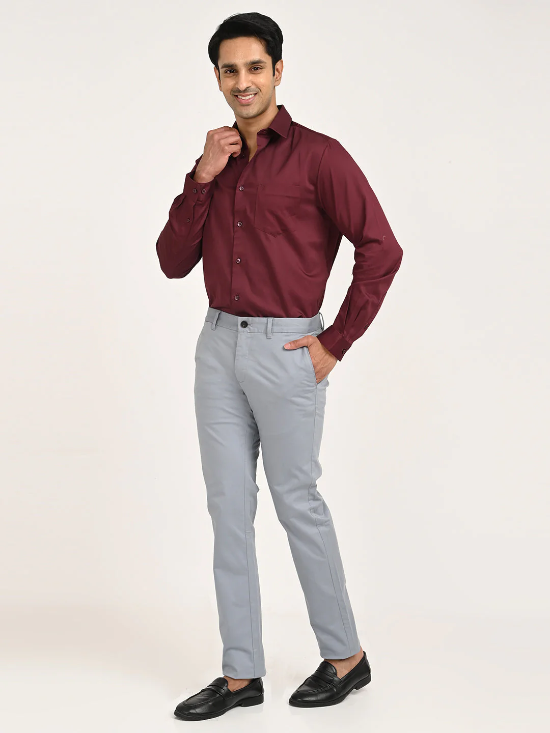 Men's Brooklyn Fit Cotton Stretch Trouser - Image 24