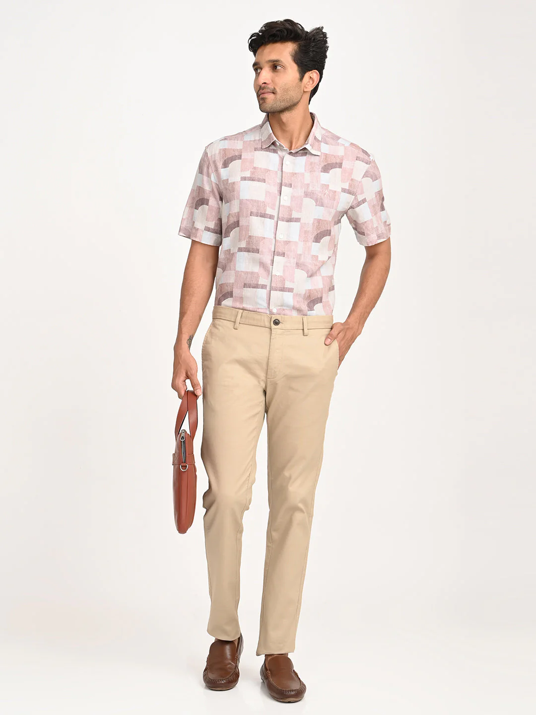 Men's Brooklyn Fit Cotton Stretch Trouser - Image 12