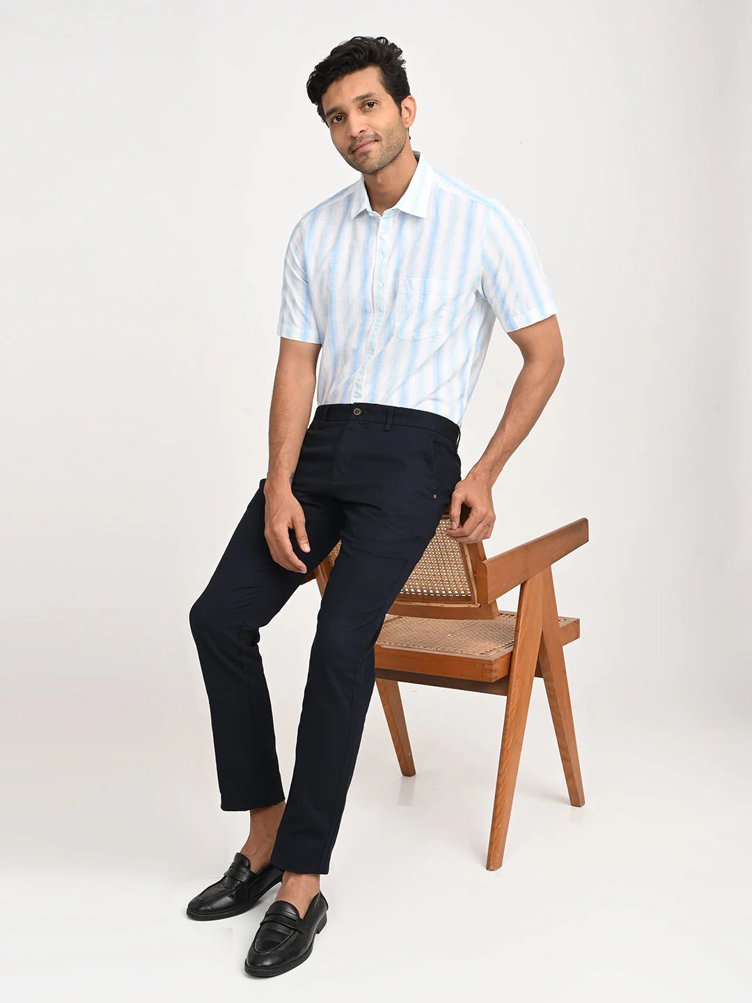 Men's Brooklyn Fit Cotton Stretch Trouser - Image 18