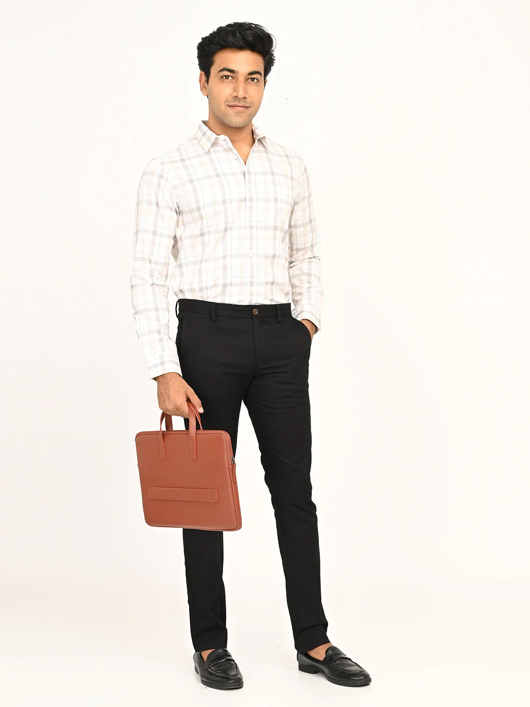 Men's Brooklyn Fit Cotton Stretch Trouser - Image 6