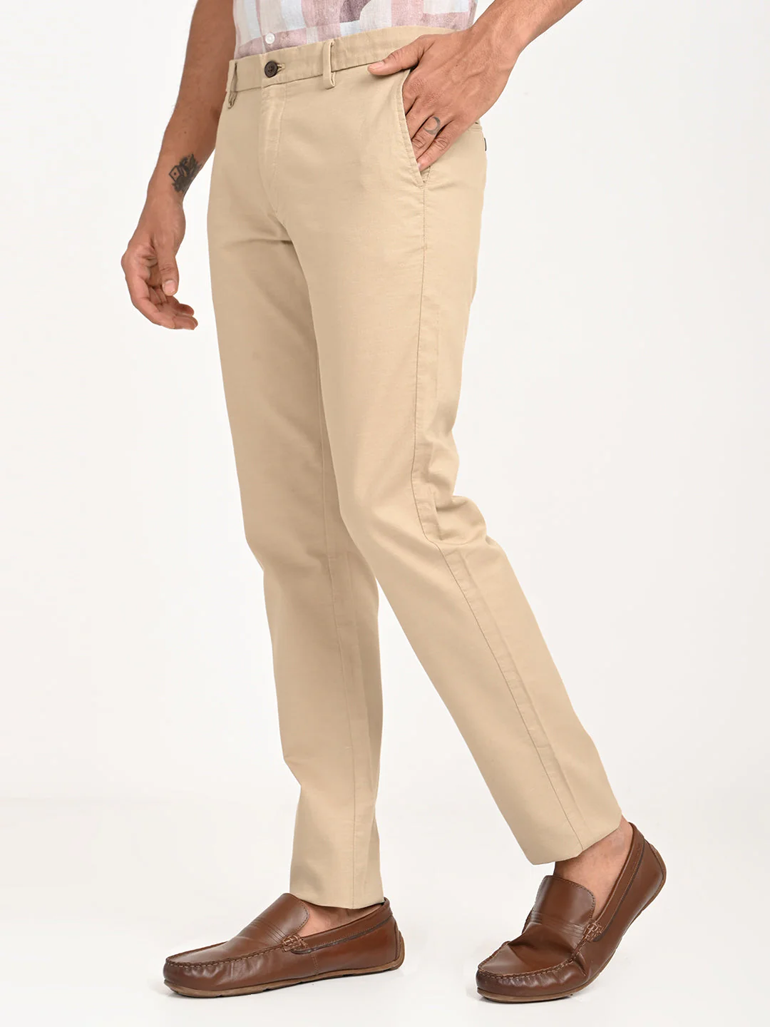 Men's Brooklyn Fit Cotton Stretch Trouser - Image 8