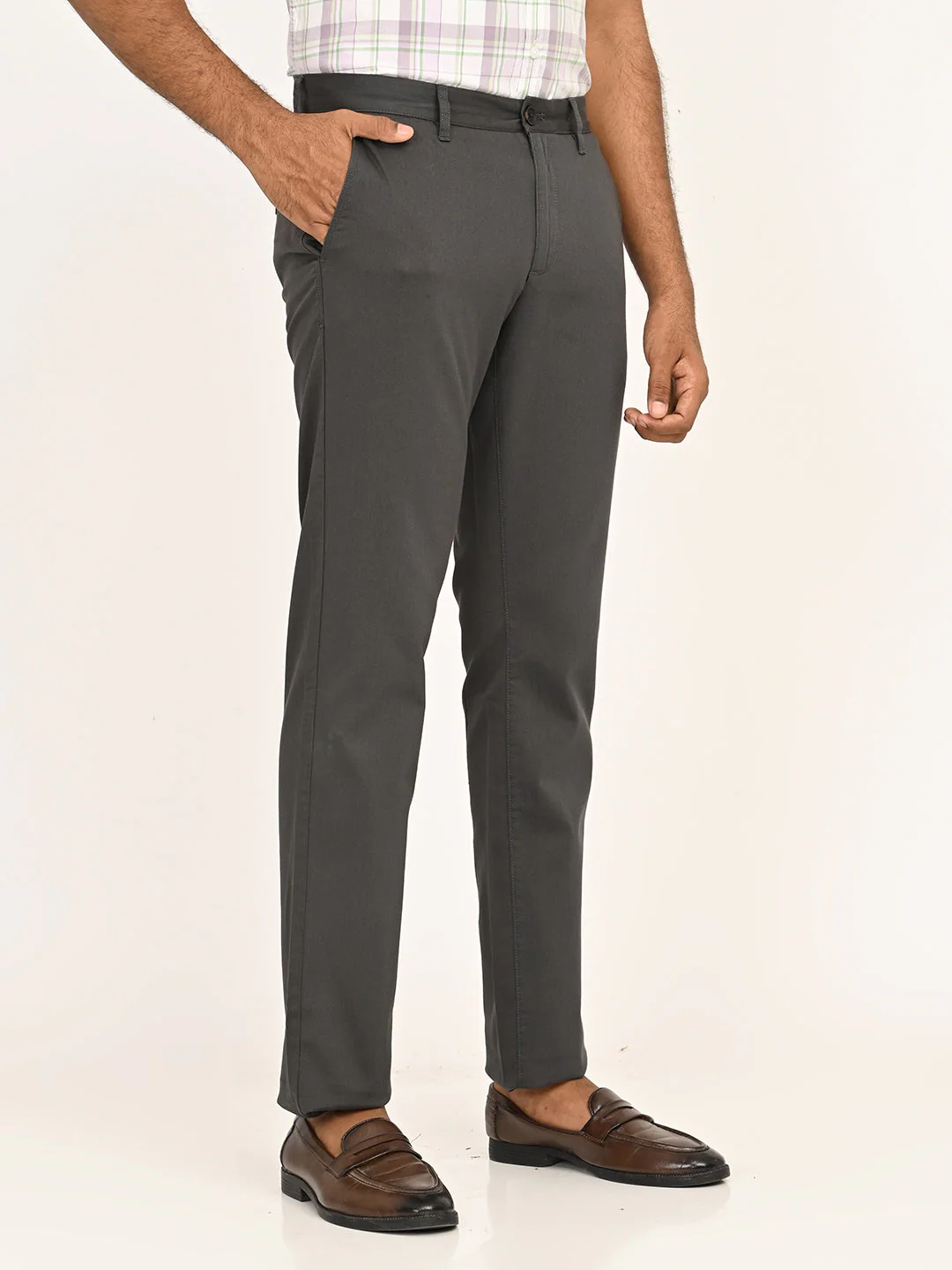Men's Brooklyn Fit Cotton Stretch Trouser - Image 3