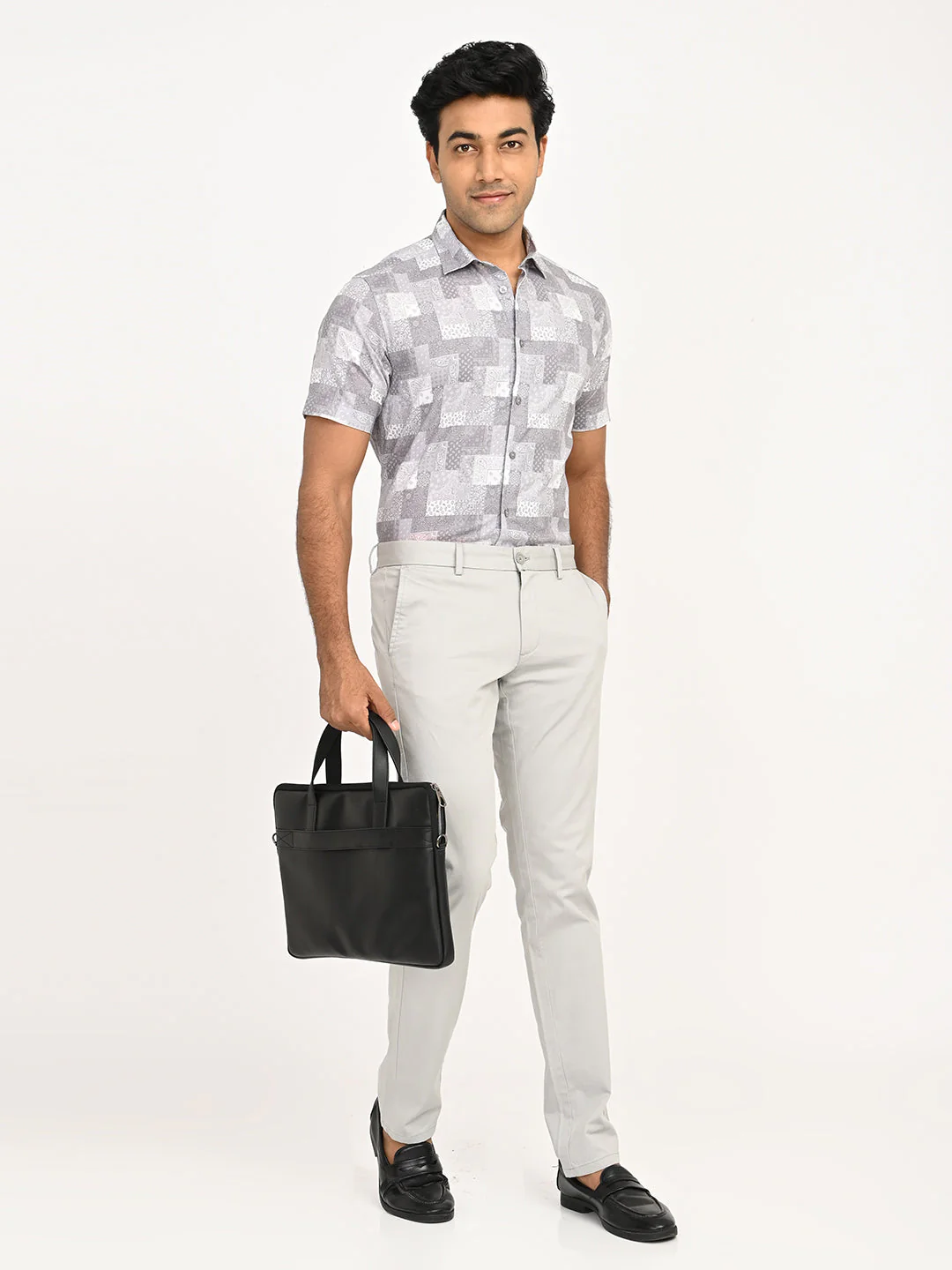 Men's Brooklyn Fit Cotton Stretch Trouser - Image 12
