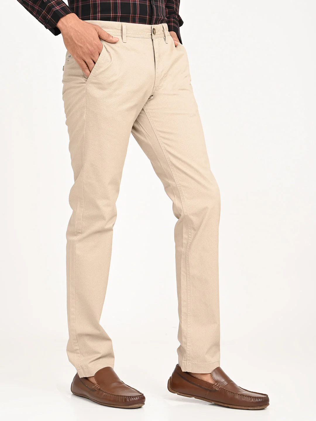 Men's Brooklyn Fit Cotton Stretch Trouser - Image 3