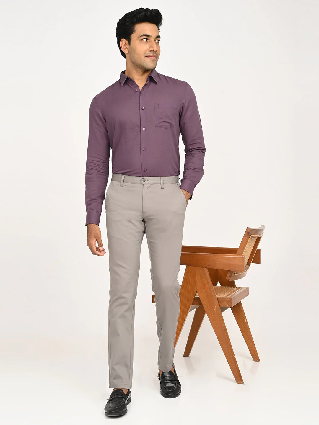 Men's Brooklyn Fit Cotton Stretch Trouser - Image 6
