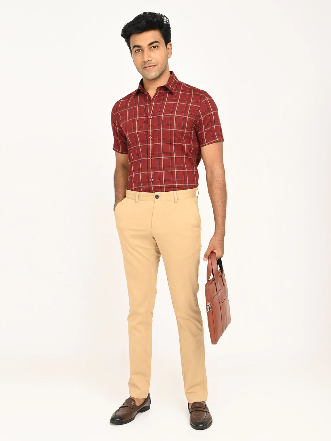 Men's Brooklyn Fit Cotton Stretch Trouser - Image 12