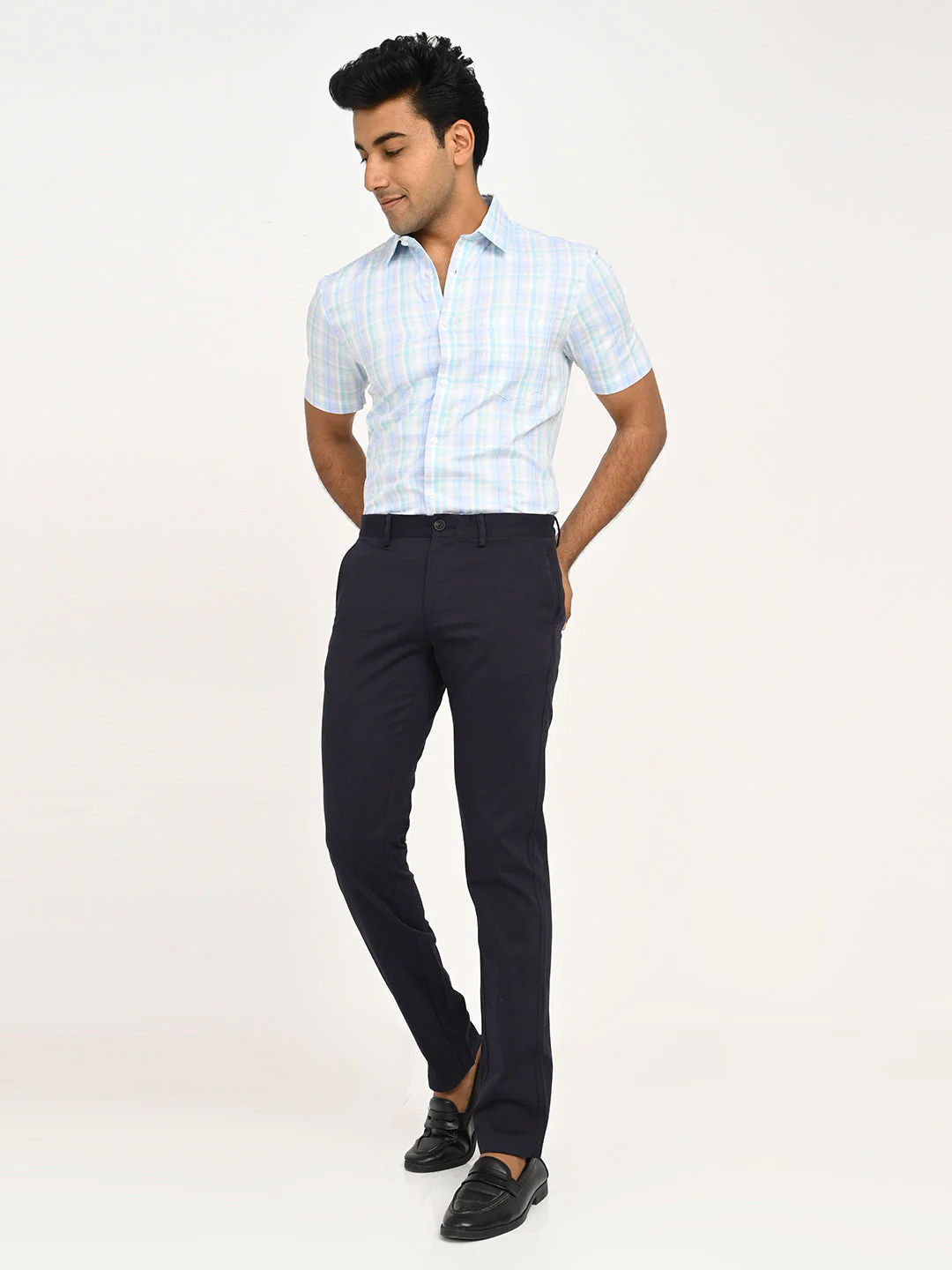 Men's Brooklyn Fit Cotton Stretch Trouser - Image 18