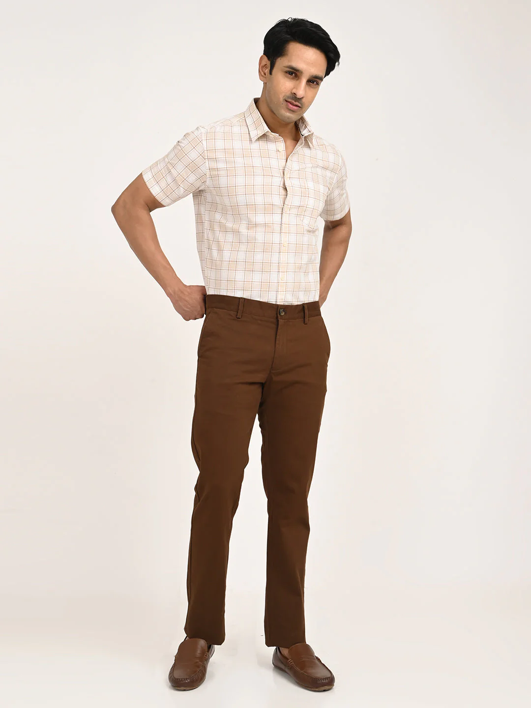 Men's Brooklyn Fit Cotton Stretch Trouser - Image 30