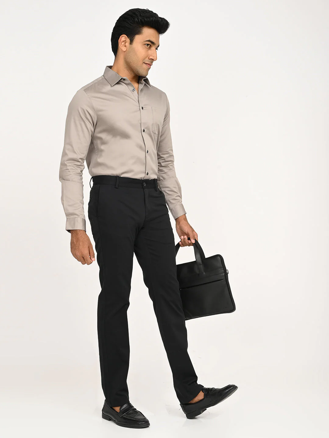 Men's Brooklyn Fit Cotton Stretch Trouser - Image 36