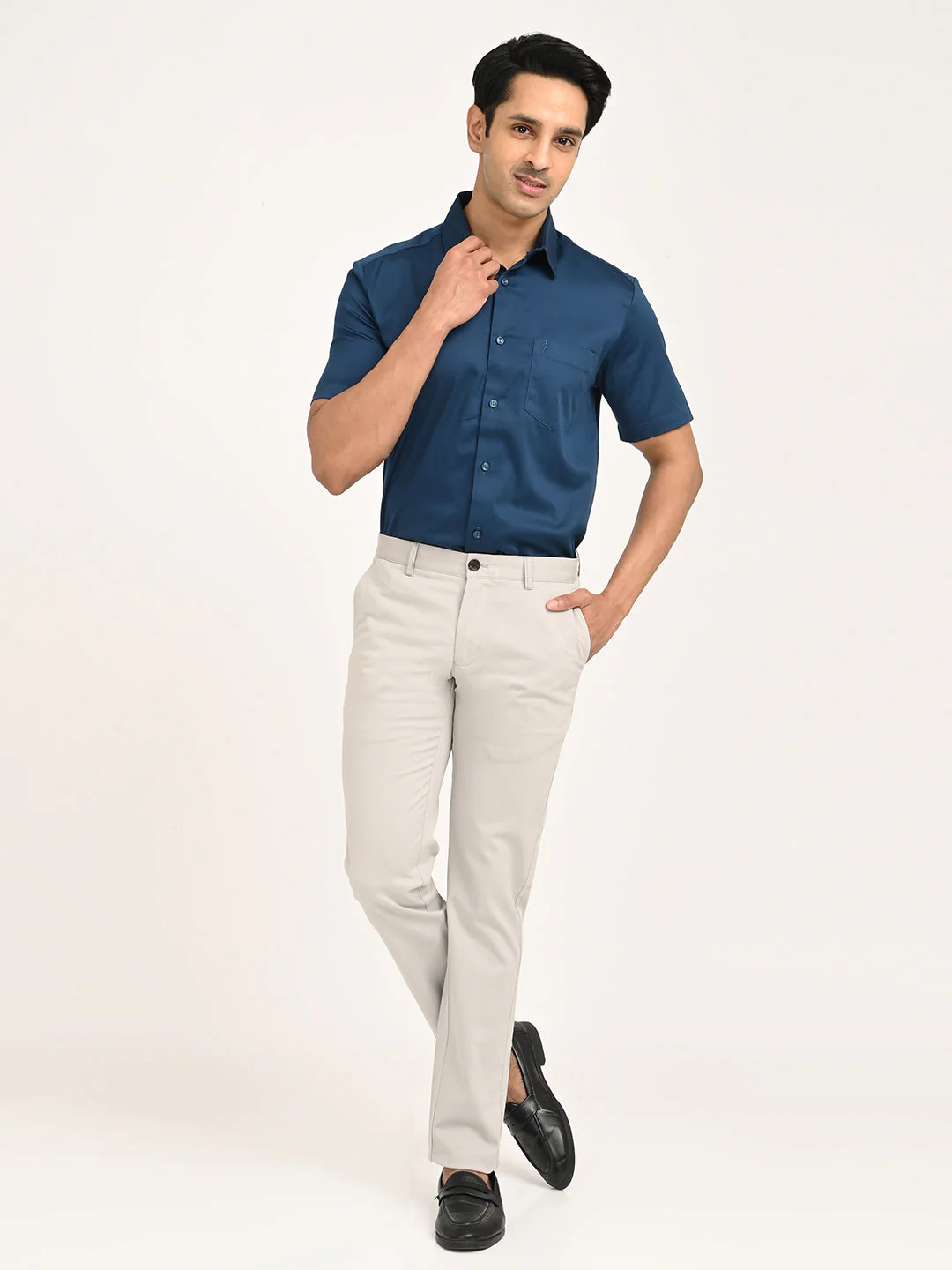 Men's Brooklyn Fit Cotton Stretch Trouser - Image 6