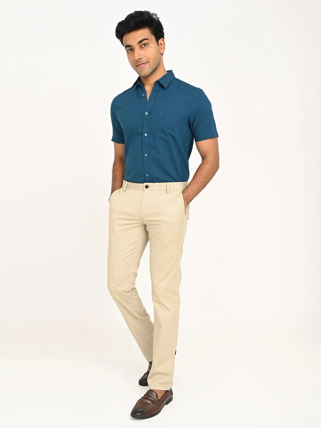 Men's Brooklyn Fit Cotton Stretch Trouser - Image 6