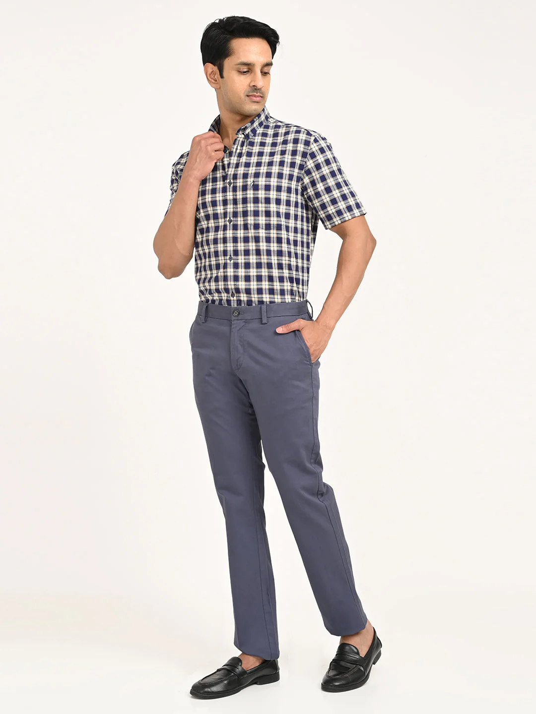 Men's Brooklyn Fit Cotton Stretch Trouser - Image 12