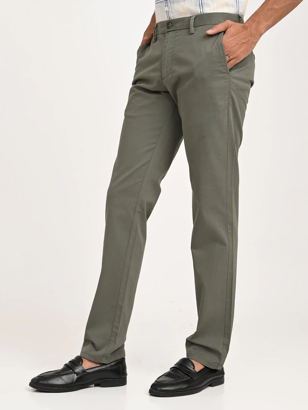 Men's Brooklyn Fit Cotton Stretch Trouser - Image 2