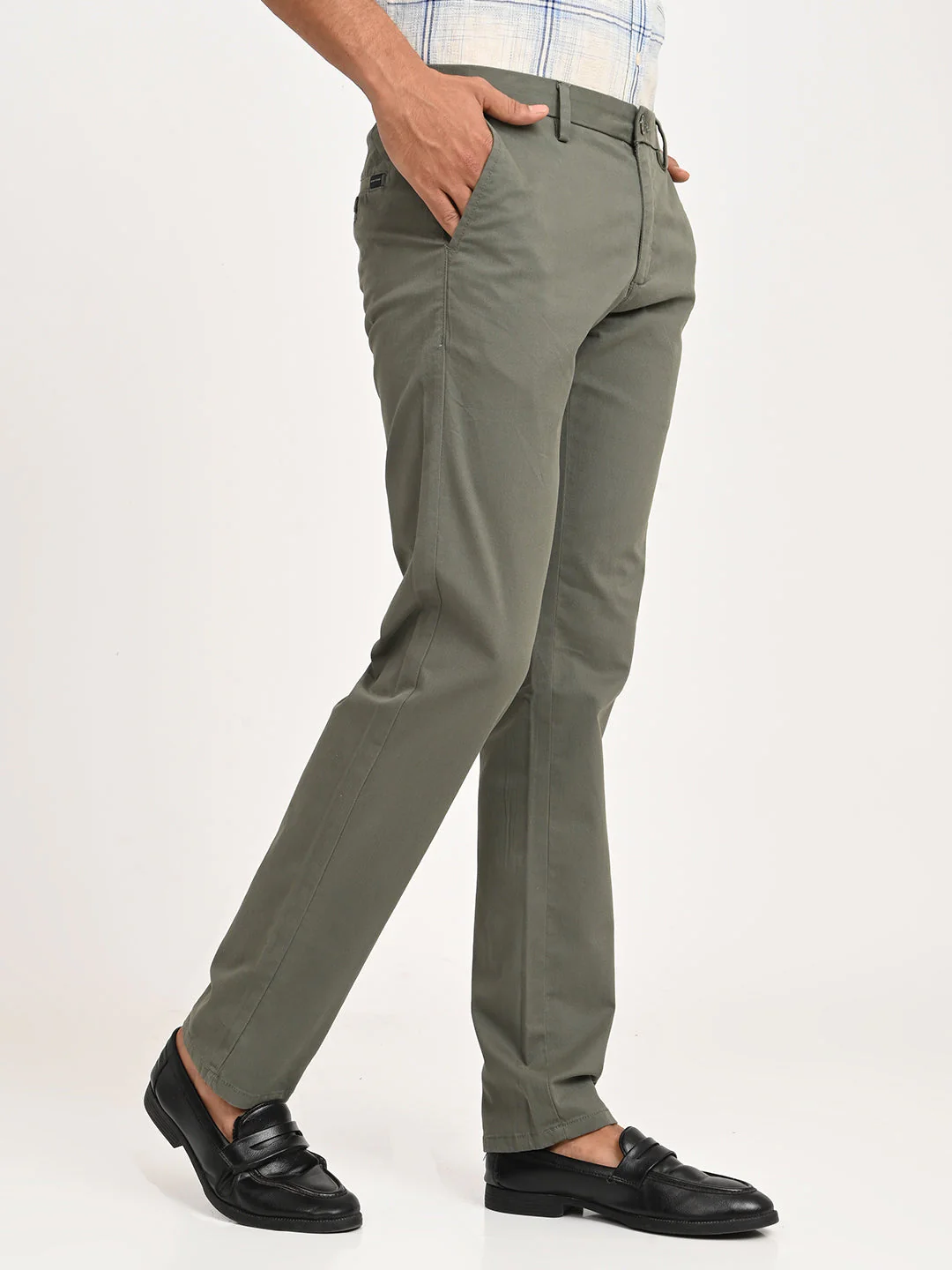 Men's Brooklyn Fit Cotton Stretch Trouser - Image 3