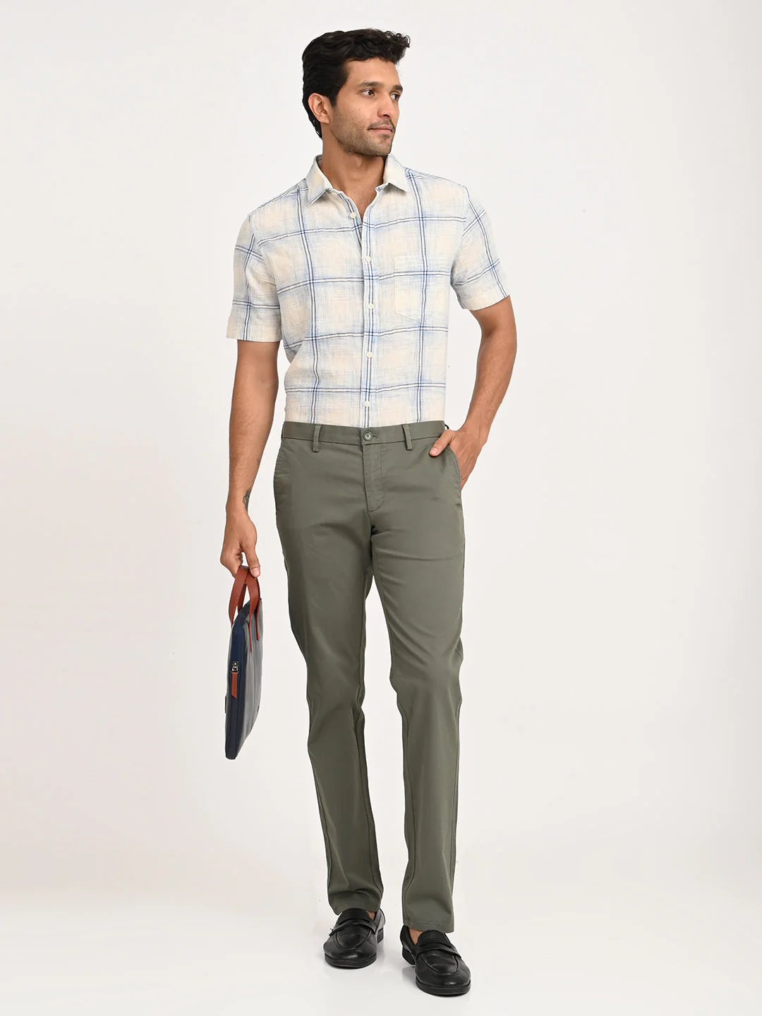 Men's Brooklyn Fit Cotton Stretch Trouser - Image 6