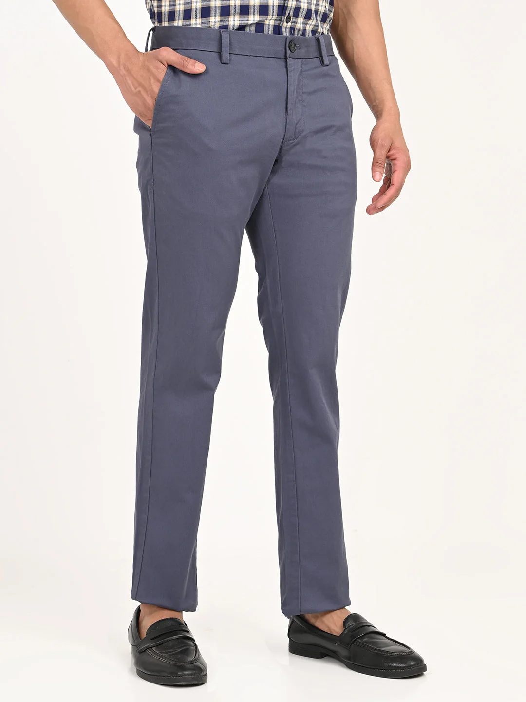 Men's Brooklyn Fit Cotton Stretch Trouser - Image 9