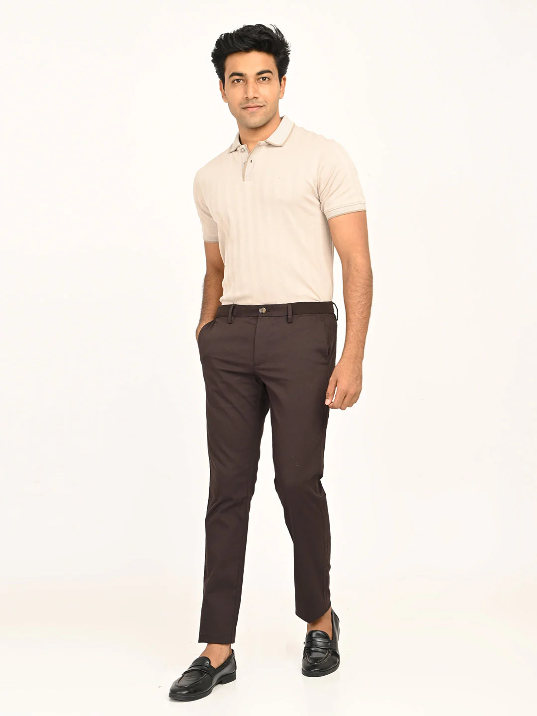 Men's Brooklyn Fit Cotton Stretch Trouser - Image 12